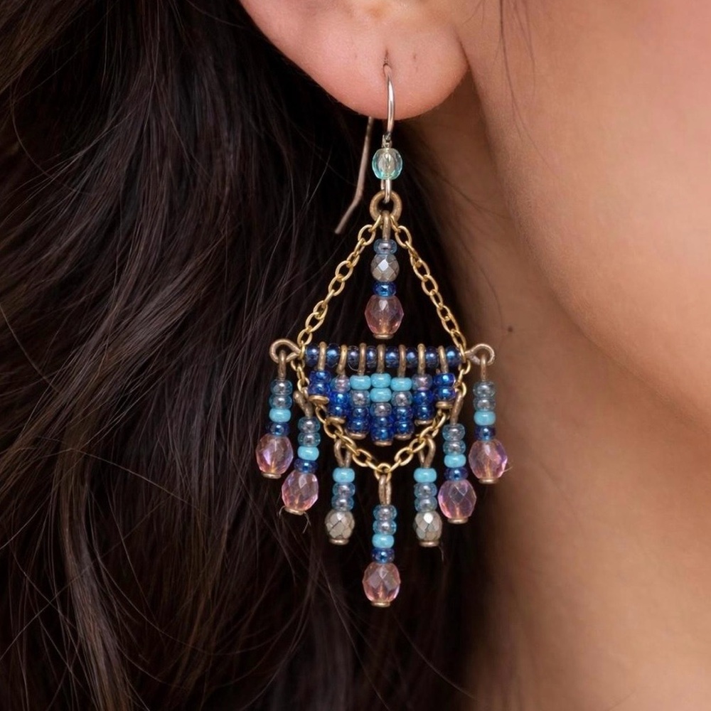 Y2K Loose Lucy’s Handmade Boho Dangle Earrings | Artisan | Statement Jewelry